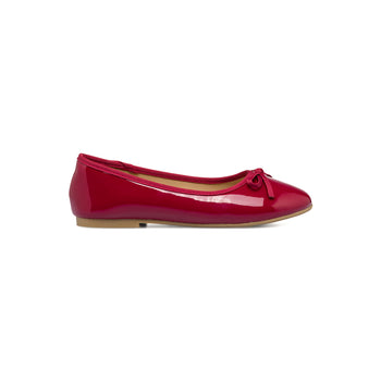 Ballerine rosse effetto vernice da bambina Le scarpe di Alice, Ballerine da Bambina, SKU k233000067, Immagine 0